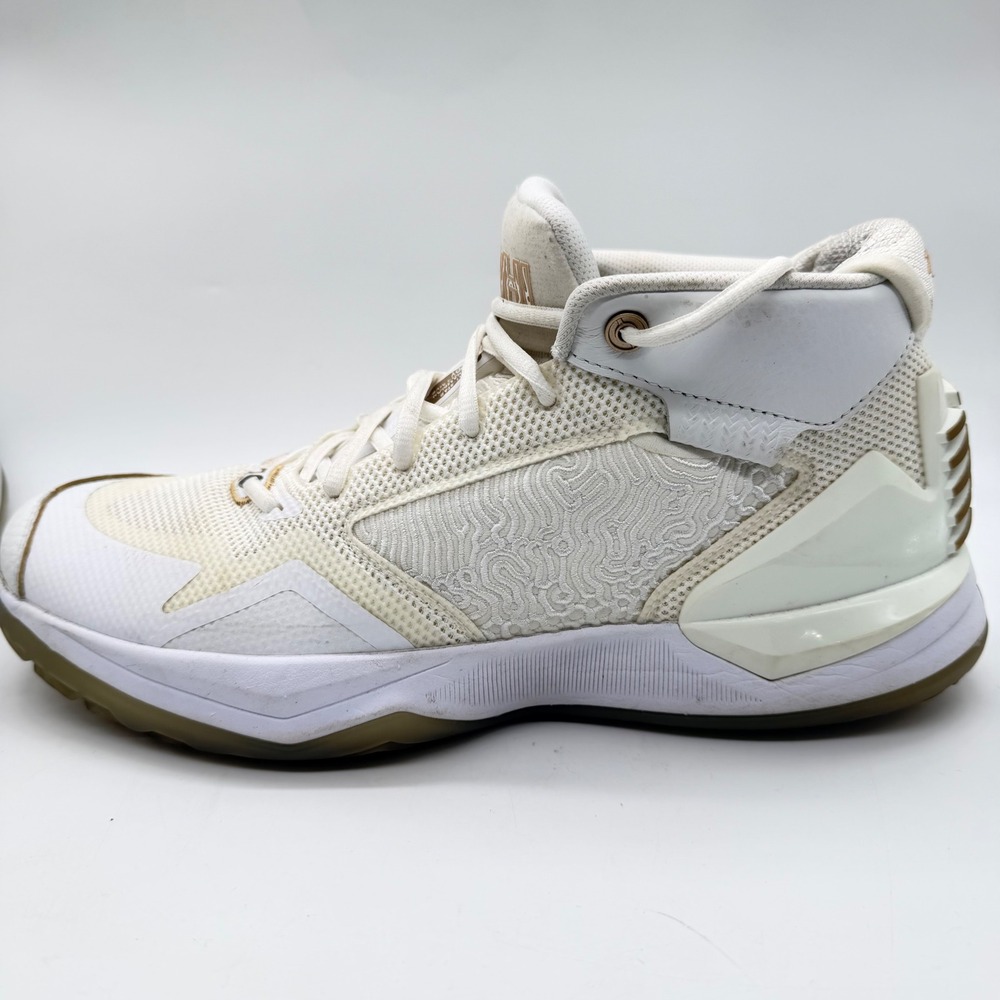 New Balance Kawhi Signature 1 White Gold‎ Gum Basketball Shoes Mens 11 BBKLSWW1